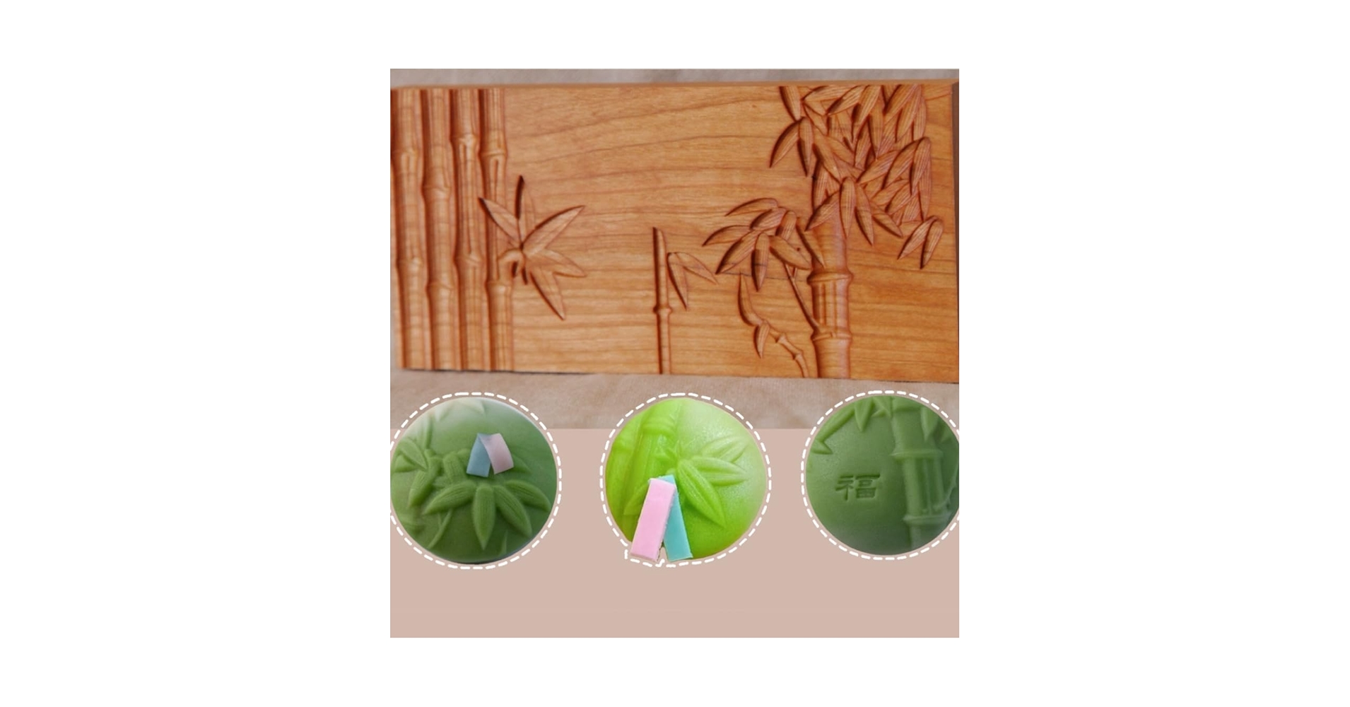 和菓子道具　木型「節蓮根」 Amazon | KUNNKENN 和菓子道具・松竹梅菓子木型、木製菓子型4